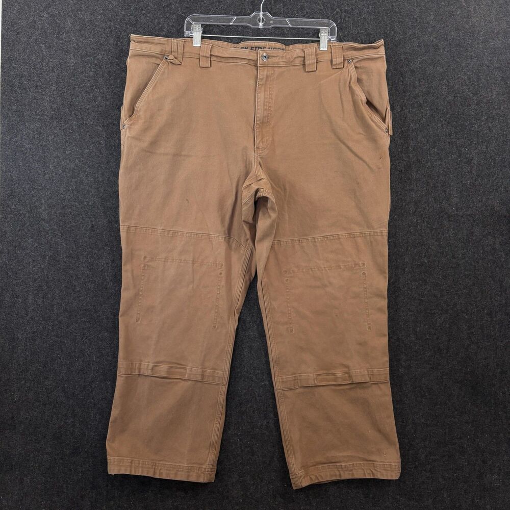 Duluth Trading Range Time Cordura Flex Carpenter Pants Men's 46x28 Brown Relaxed